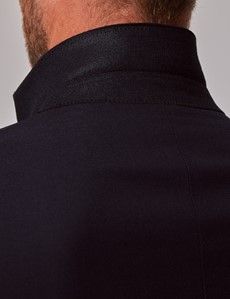 Navy Twill Wool Classic Fit Suit Jacket-preview6