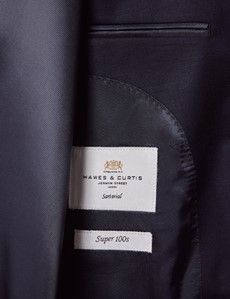 Classic Fit Navy Twill Suit