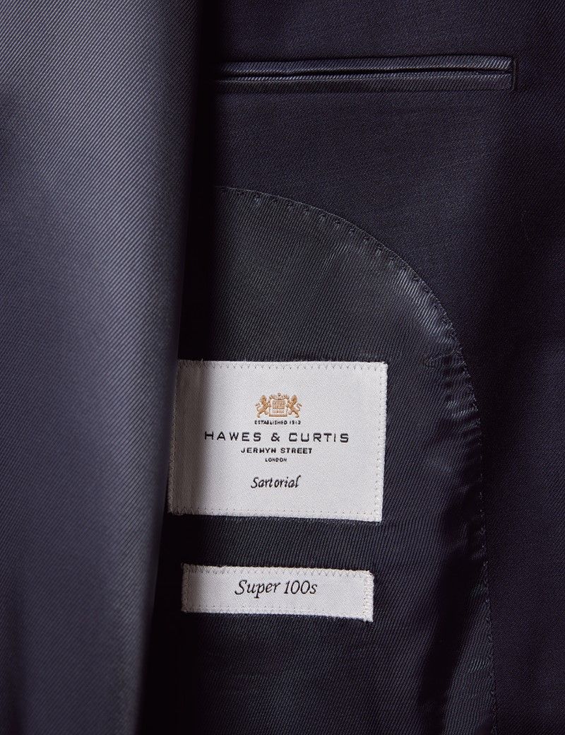 Classic Fit Navy Twill Suit thumbnail 12