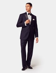 Classic Fit Navy Dinner Suit Jacket-preview7