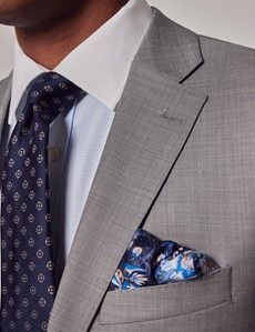 Light Grey Twill Classic Suit Jacket-preview1