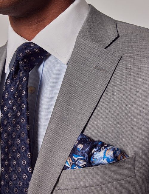 Light Grey Twill Classic Suit Jacket-preview