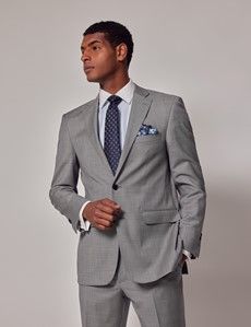 Light Grey Twill Weave Classic Suit-preview2