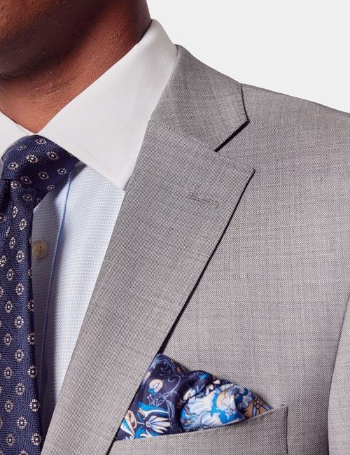 Classic Fit Light Grey Twill Suit-preview