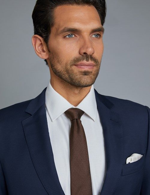 Men's Royal Blue Twill Extra Slim Fit Suit Jacket-preview