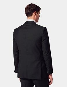 Slim Fit Black Twill Suit Jacket-preview4