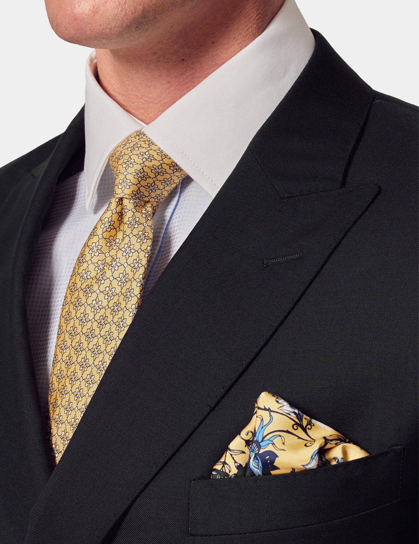 Slim Fit Black Twill Suit-preview