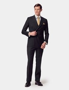 Slim Fit Black Twill Suit-preview2
