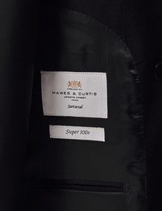 Slim Fit Black Twill Suit-preview4