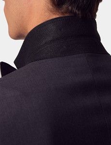 Slim Fit Dark Charcoal Twill Suit Jacket-preview5