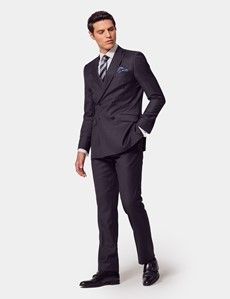 Slim Fit Dark Charcoal Twill Suit Jacket-preview7