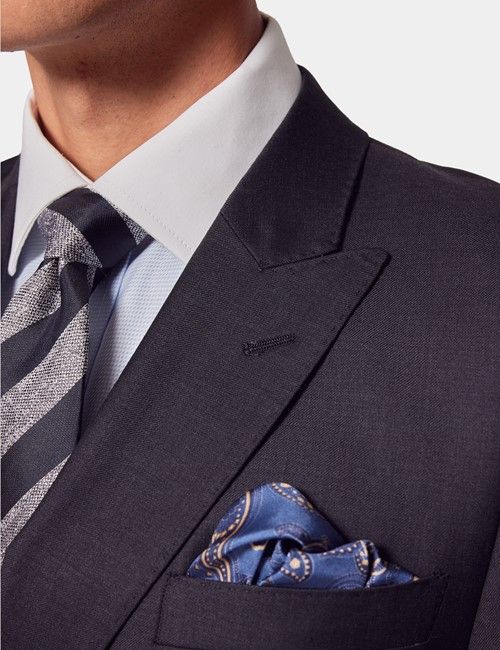 Slim Fit Dark Charcoal Twill Suit-preview