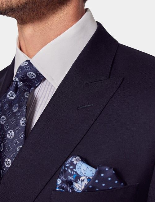 Slim Fit Navy Twill Suit-preview