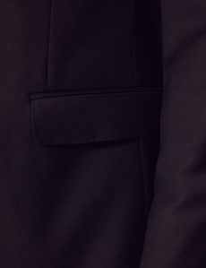 Black Twill Slim Suit Jacket-preview2