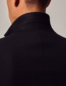 Black Twill Slim Suit Jacket-preview5