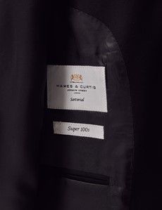 Black Twill Slim Suit Jacket-preview3