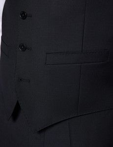 Black Twill Weave 3 Piece Slim Suit-preview10
