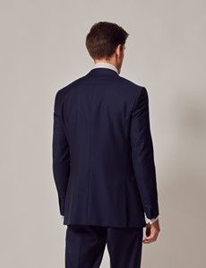 Dark Blue Twill Slim Suit Jacket-preview4