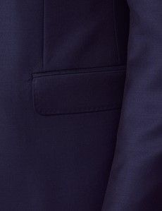 Slim Fit Dark Blue Twill Suit Jacket-preview2