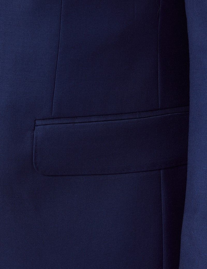 Men's Royal Blue Twill Slim Fit Suit Jacket | Hawes & Curtis