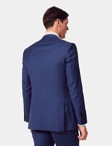 Slim Fit Royal Blue Twill Suit Jacket-preview4