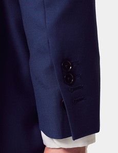 Slim Fit Royal Blue Twill Suit Jacket-preview6