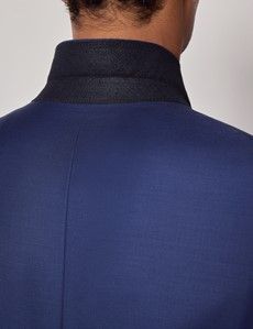 Slim Fit Royal Blue Twill Suit Jacket