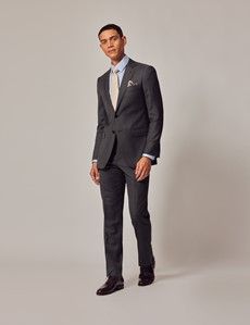 Charcoal Twill Slim Suit Jacket-preview8