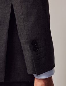 Charcoal Twill Slim Suit Jacket-preview7