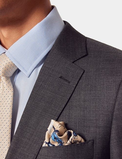 Slim Fit Charcoal Twill Suit Jacket-preview