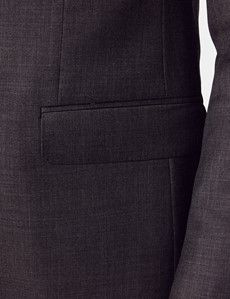 Slim Fit Charcoal Twill Suit Jacket-preview2