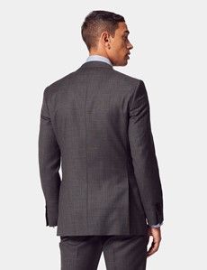 Slim Fit Charcoal Twill Suit Jacket-preview4