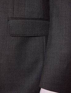 Slim Fit Charcoal Twill Suit Jacket-preview2
