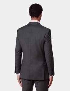 Slim Fit Charcoal Twill Suit Jacket-preview3