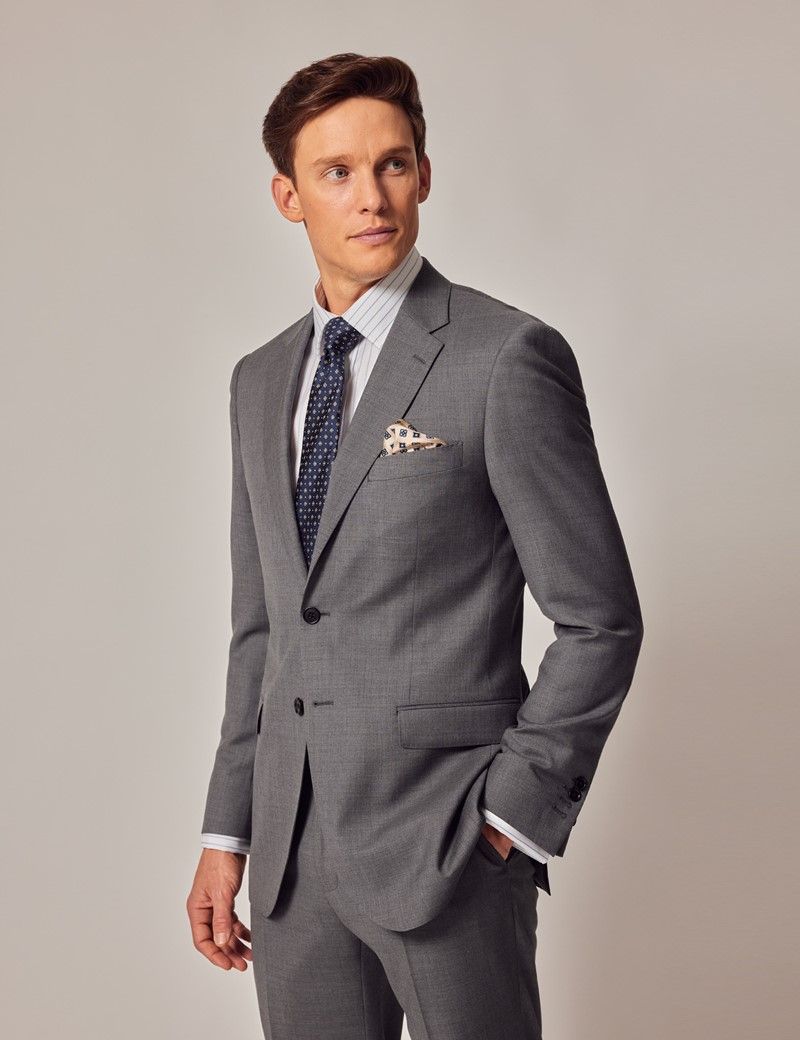 Grey suit jacket best sale