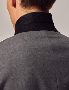 Mid Grey Twill Slim Suit Jacket-preview6