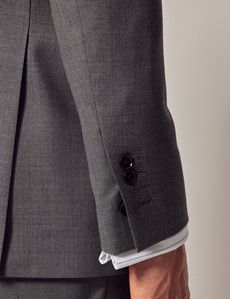 Mid Grey Twill Slim Suit Jacket-preview7