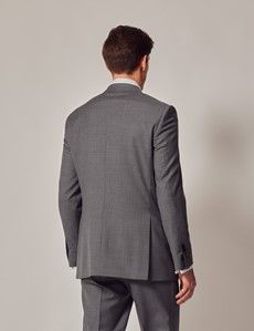 Mid Grey Twill Slim Suit Jacket-preview5