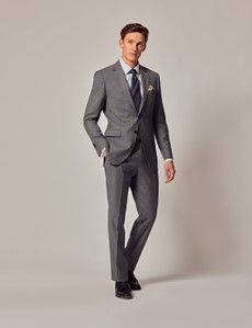 Mid Grey Twill Slim Suit Jacket-preview8