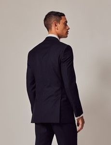 Navy Twill Slim Suit Jacket-preview4