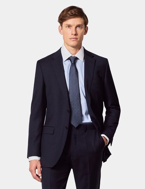 Slim Fit Navy Twill Suit Jacket