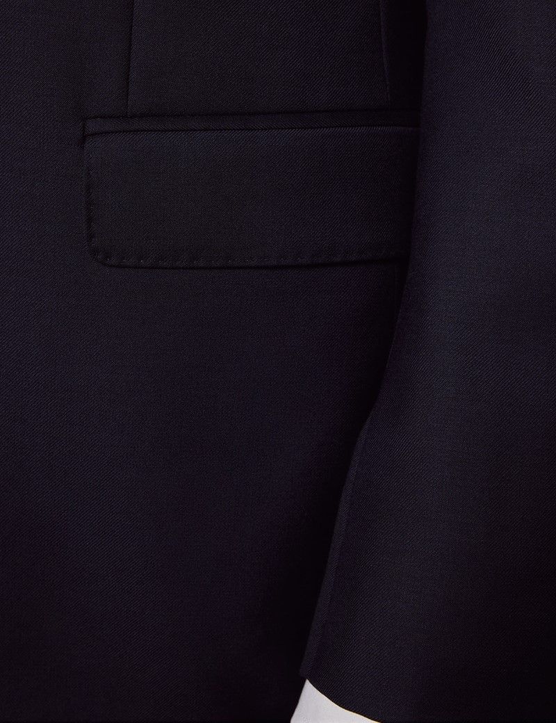 Slim Fit Navy Twill Suit Jacket thumbnail 9
