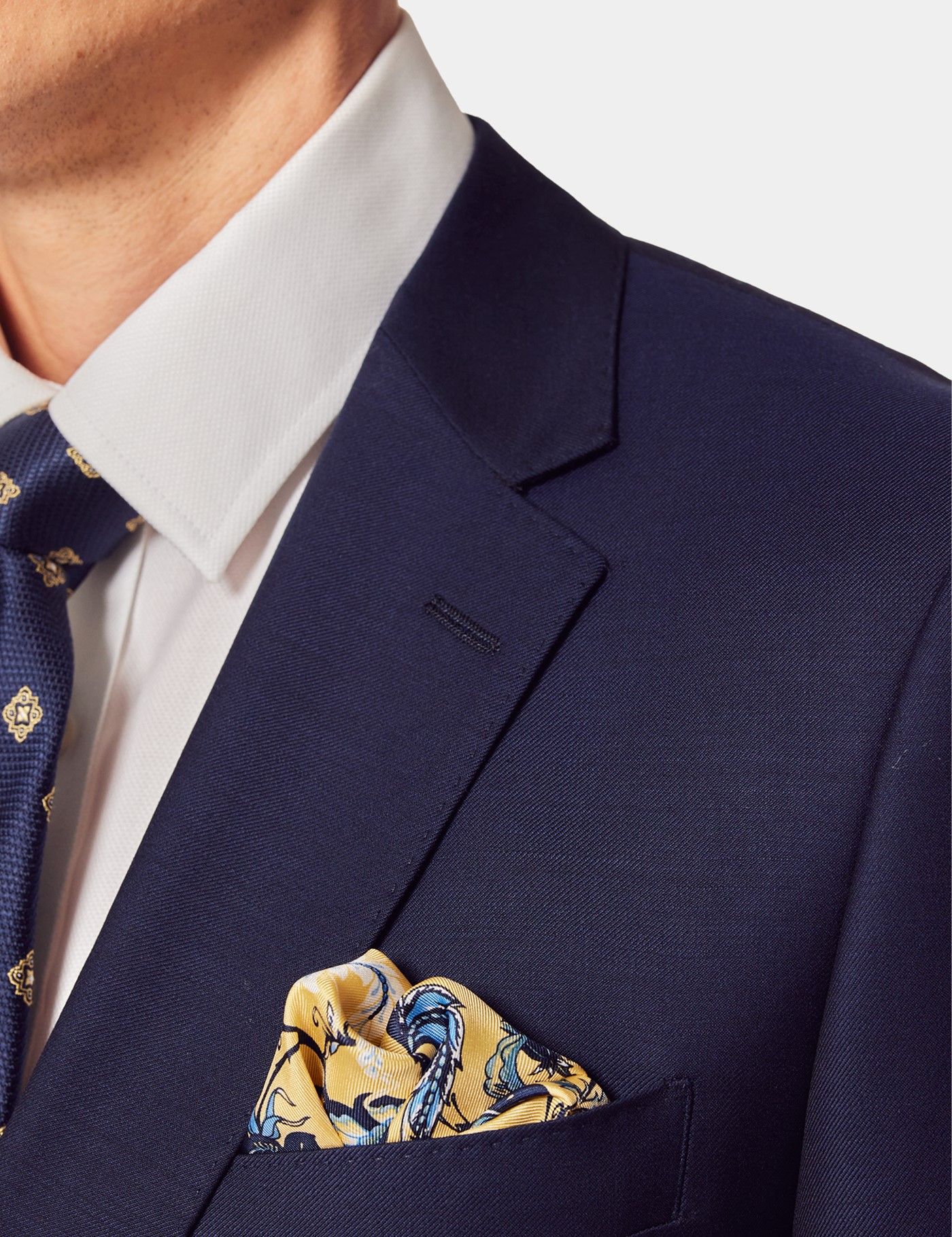 Slim Fit Dark Blue Twill Suit-preview