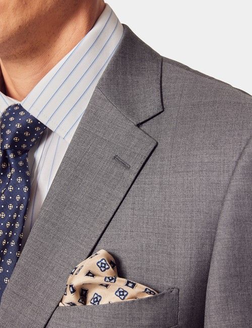 Slim Fit Mid Grey Twill Suit-preview