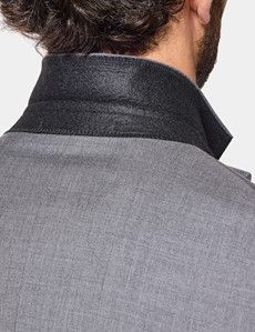 Slim Fit Mid Grey Twill Suit