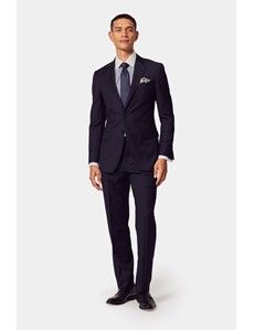 Slim Fit Navy Twill Suit-preview2