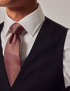Black Twill Weave 3 Piece Slim Suit-preview9
