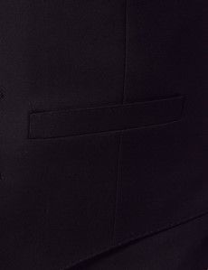 Black Twill Weave 3 Piece Slim Suit-preview3