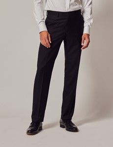 Black Twill Weave 3 Piece Slim Suit-preview12