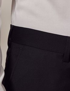 Black Twill Weave 3 Piece Slim Suit-preview13
